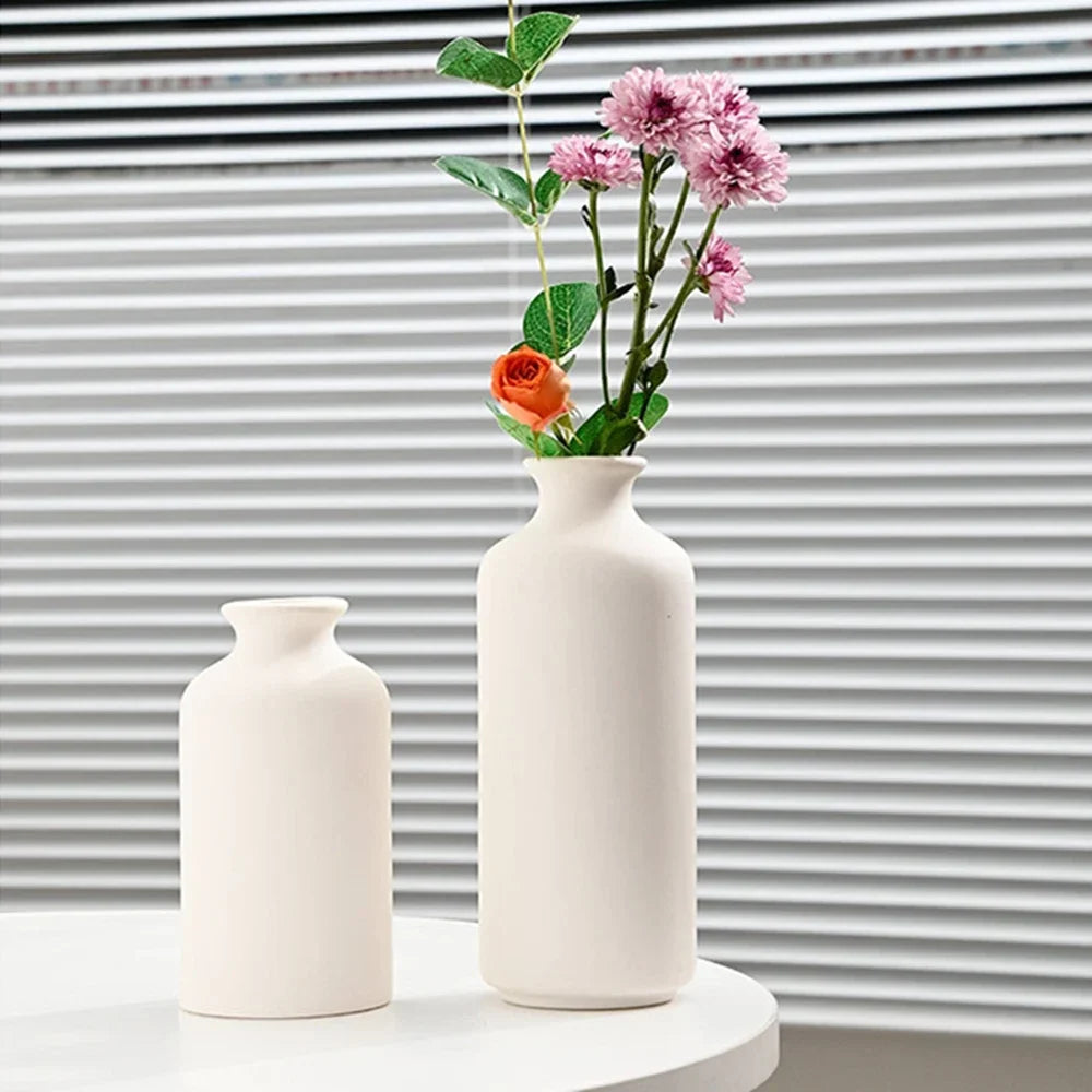 Minimalist Ceramic Nordic Black Decor Vase