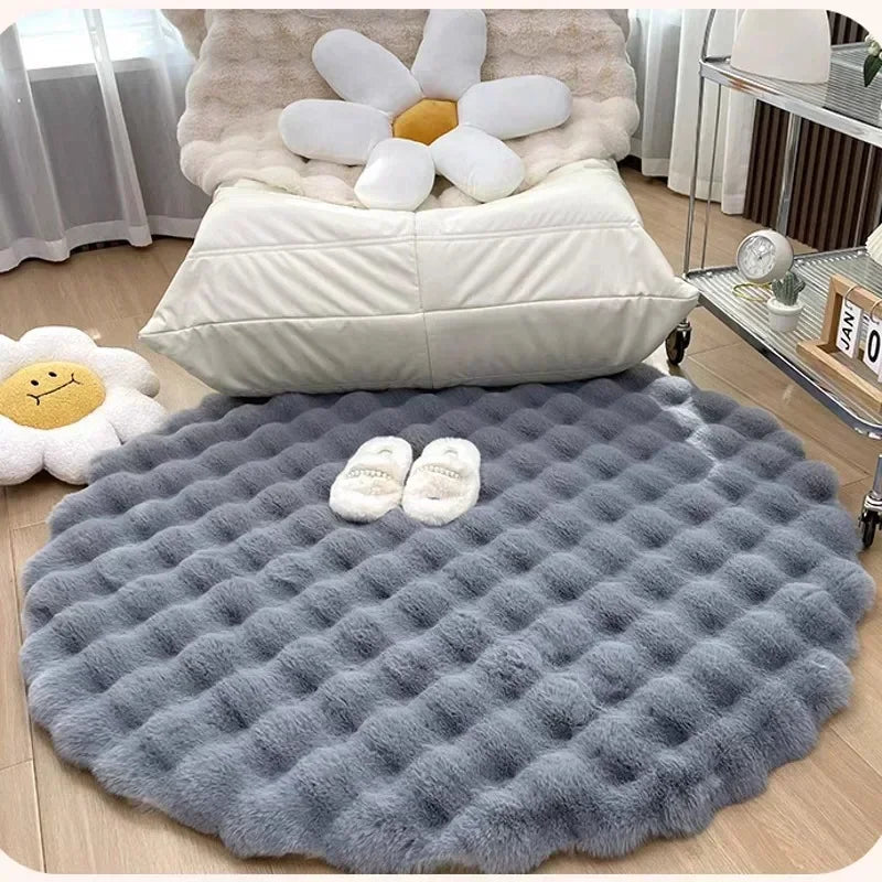 Nordic Fluffy Round Rug