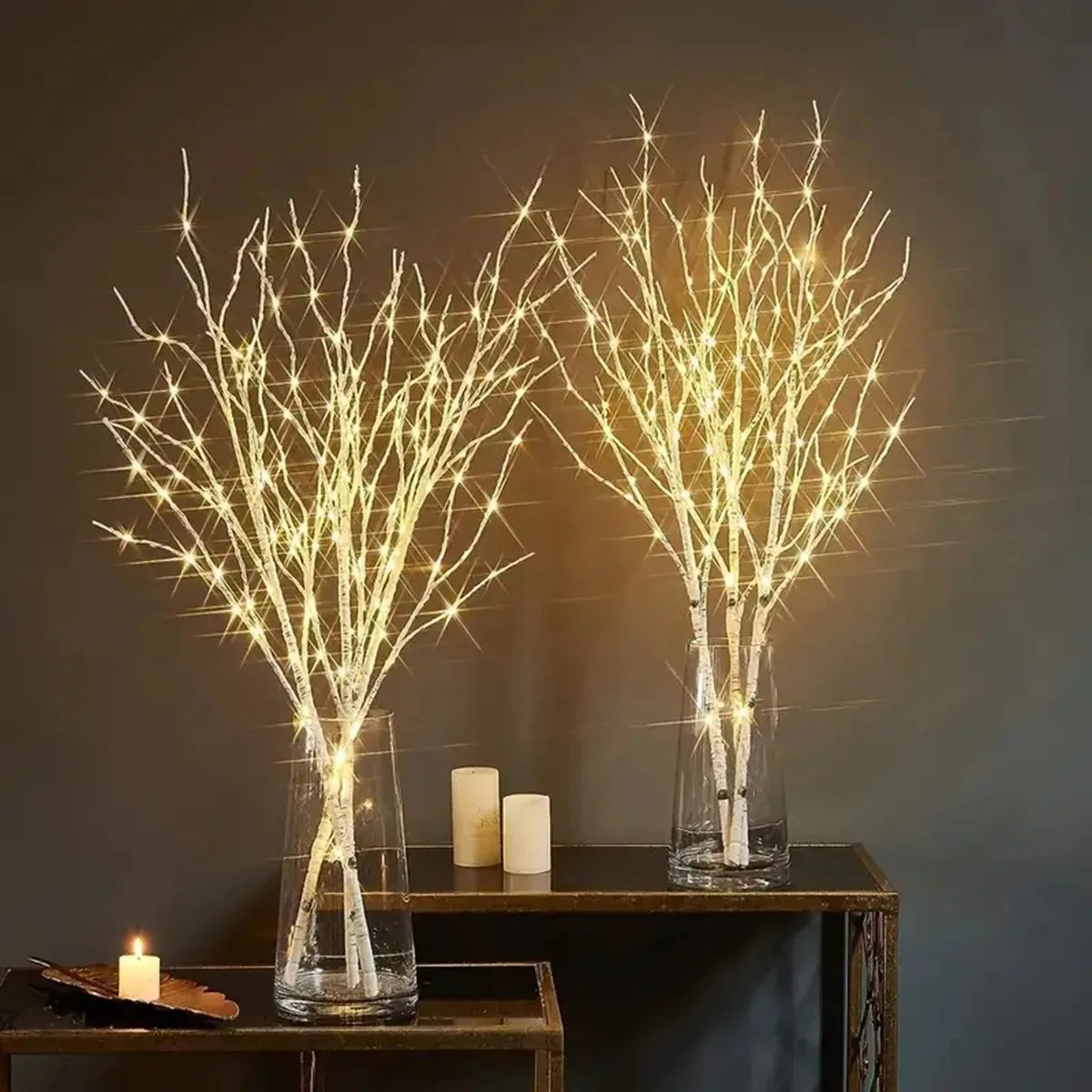 1 PC White Birch Branch Light LED Festive Light