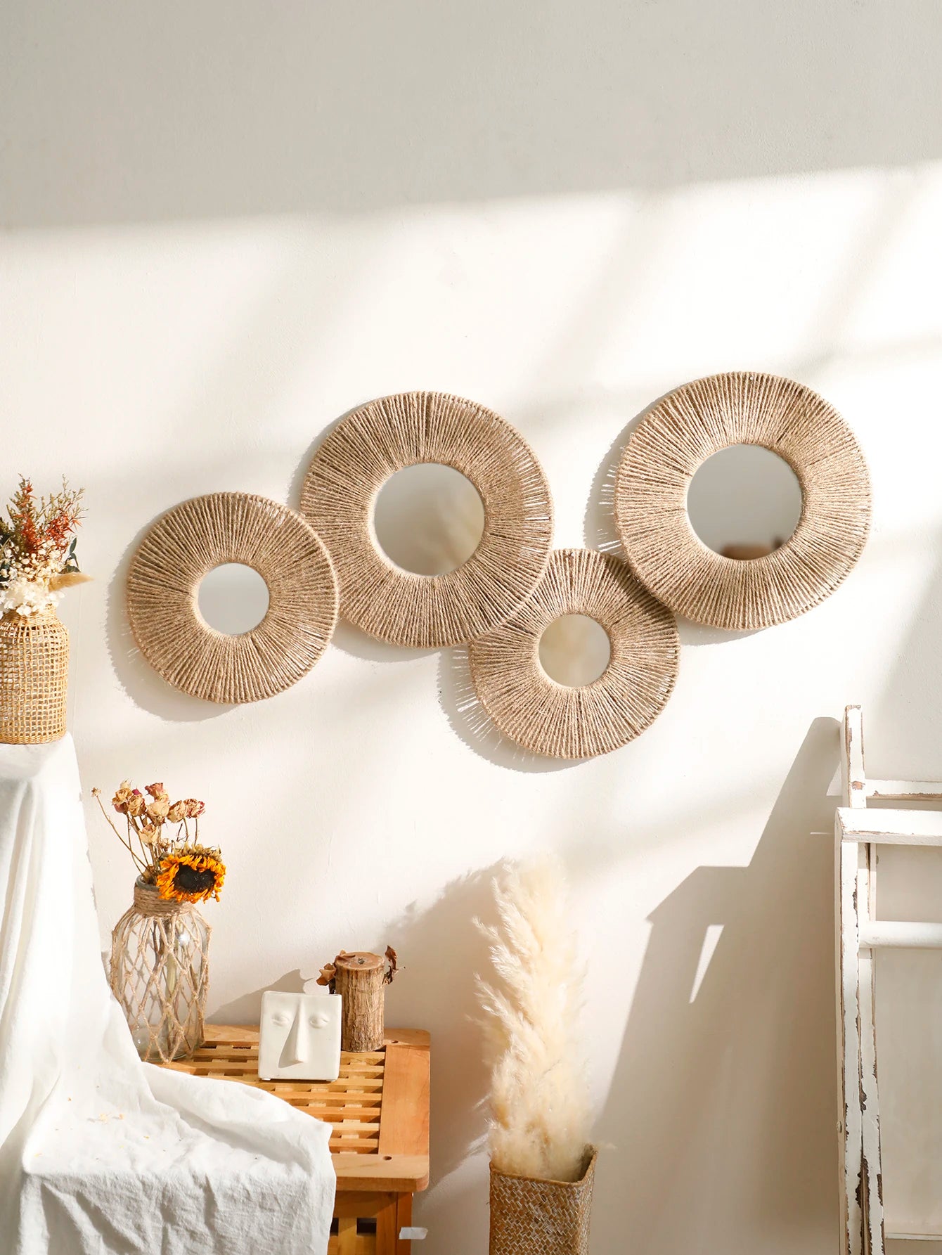 Round Wall Mirror Hanging Decorative Mirrors