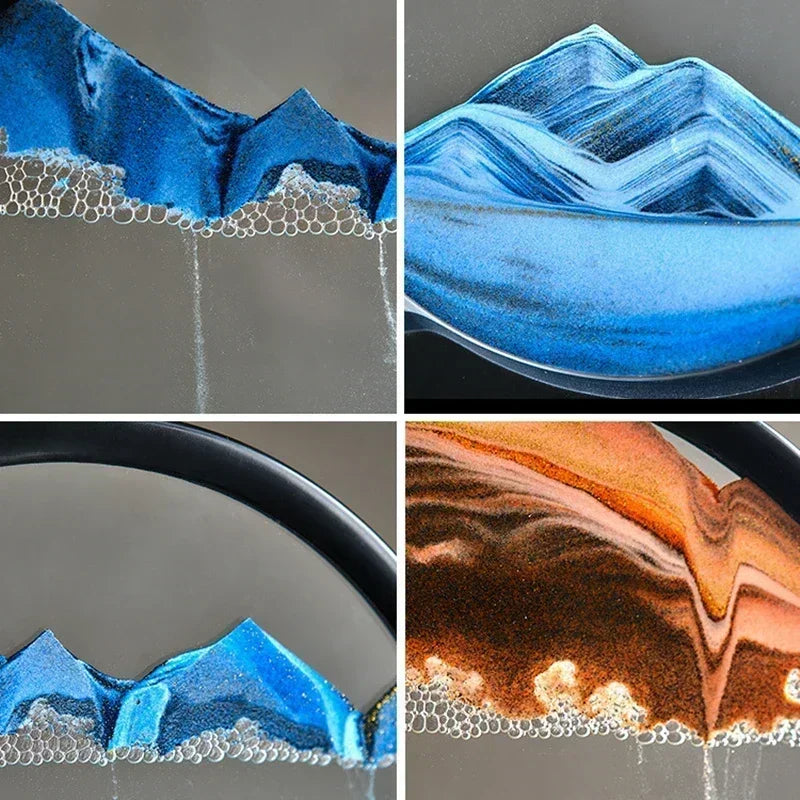3D Ocean Motion Sand Art