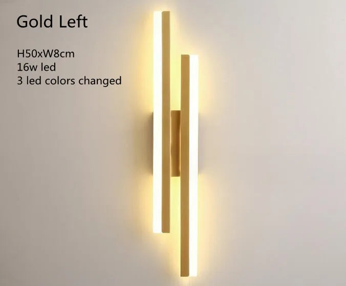 Modern LED Wall Lamp – Copper Pipe Accent with Acrylic Lampshade for Indoor Lighting