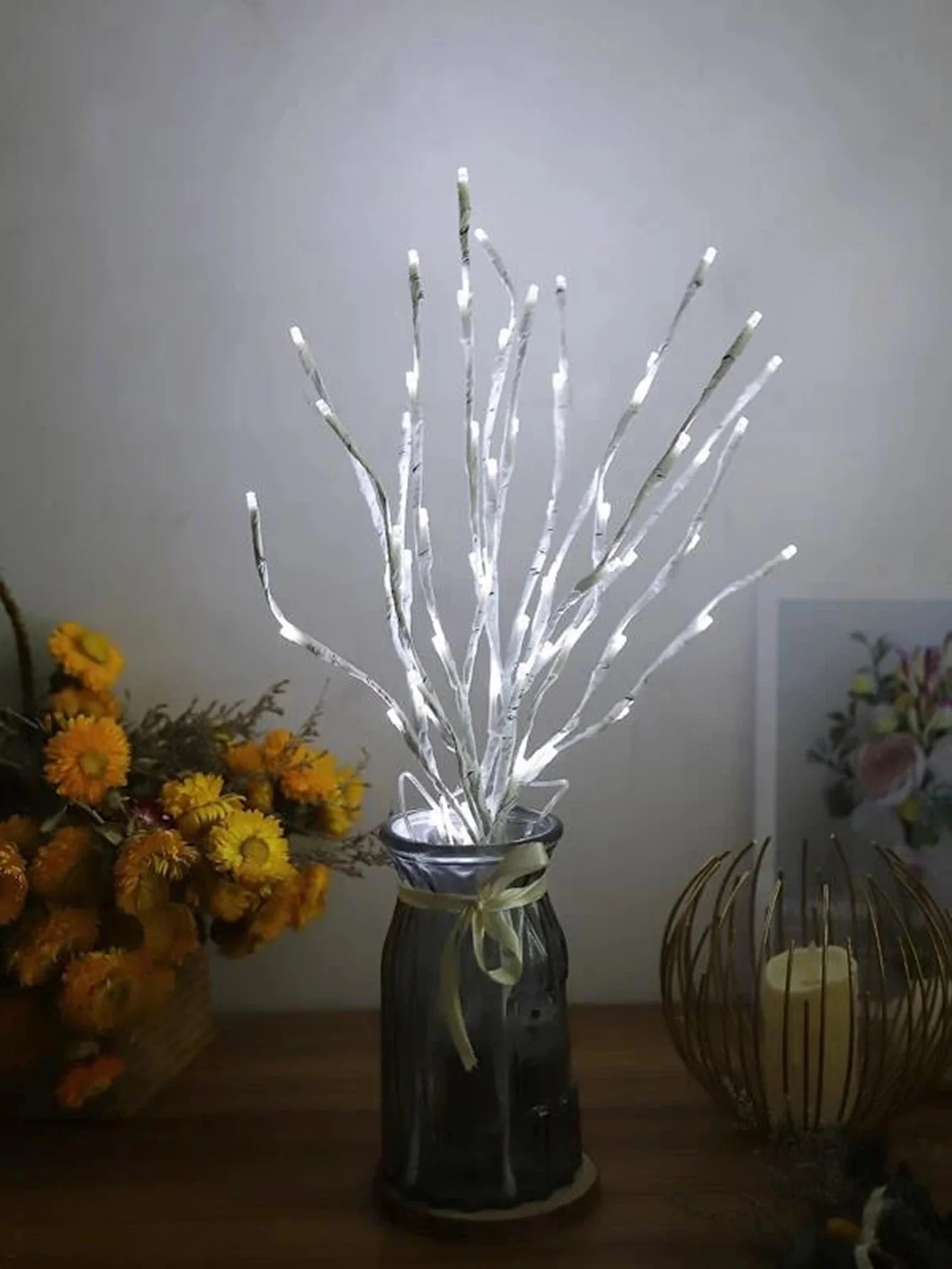 1 PC White Birch Branch Light LED Festive Light