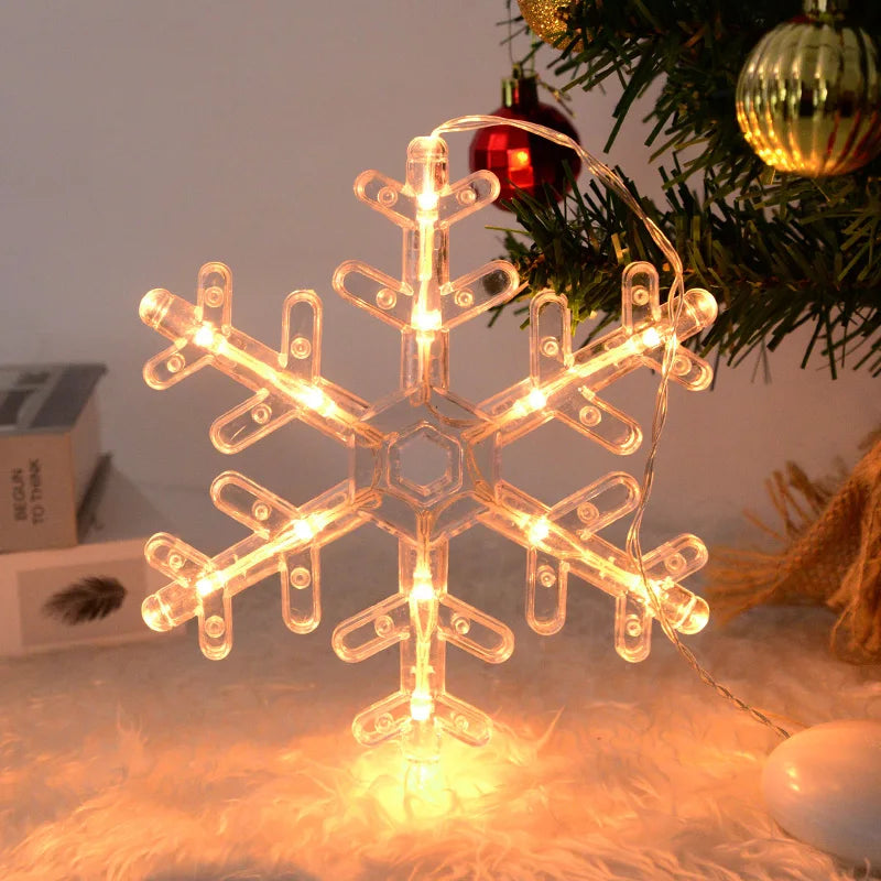 Christmas LED Light Window Hanging Ornaments Decoration
