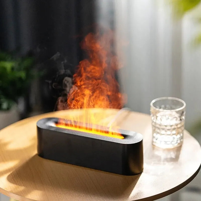 Newest RGB Flame Humidifier USB Desktop