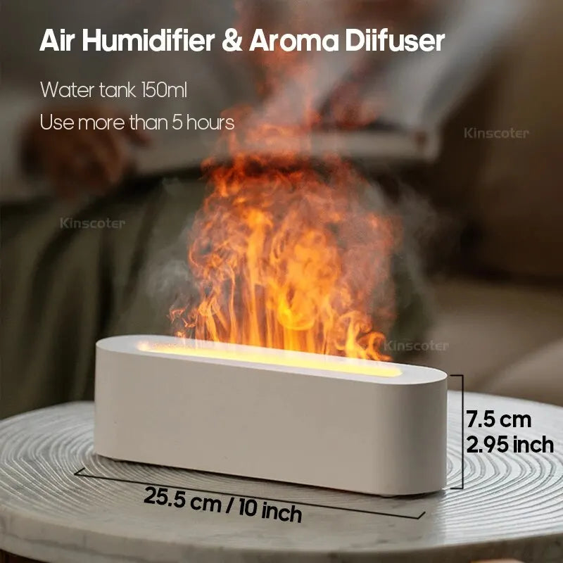 Newest RGB Flame Humidifier USB Desktop
