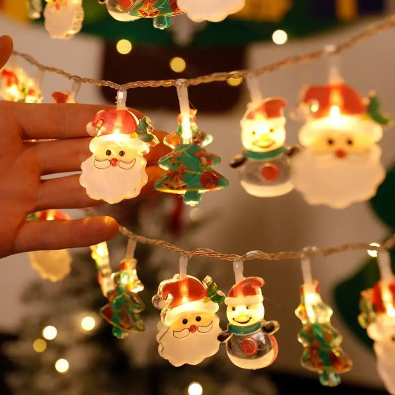Christmas Tree LED String Light 1.5M 10LED Xmas Hanging Lamp