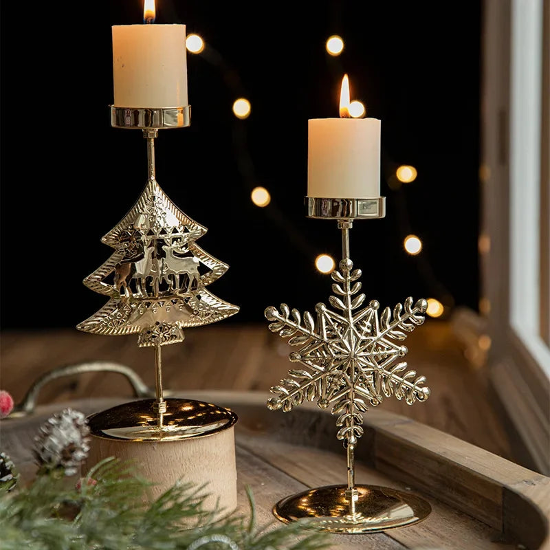 Christmas Votive Metal Tealight Candle Holder