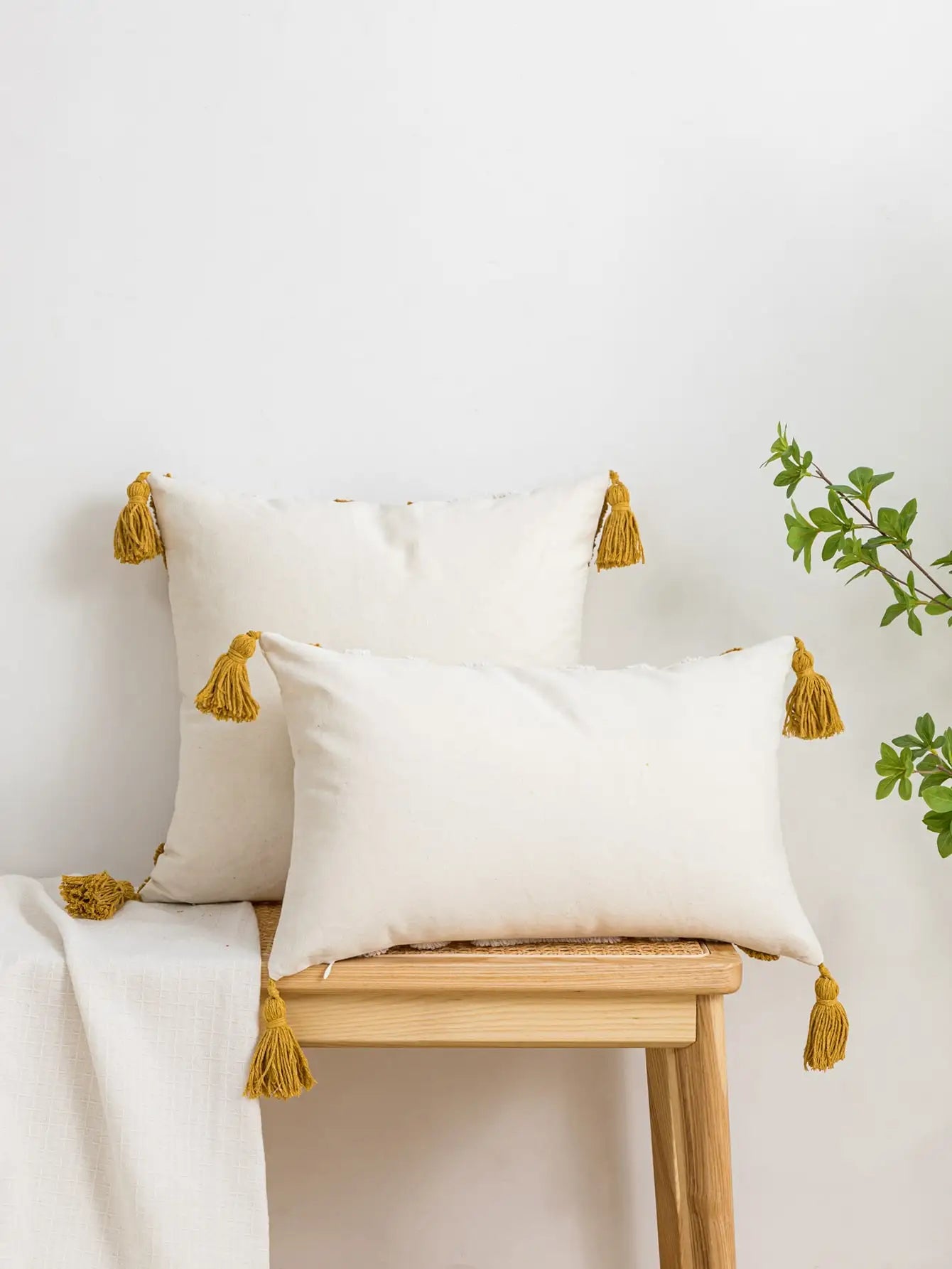 One Geometric line pattern cotton sail pillow cover