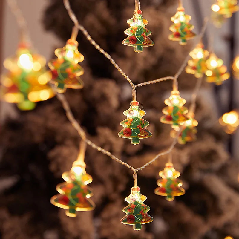 Christmas Tree LED String Light 1.5M 10LED Xmas Hanging Lamp