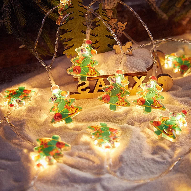 Christmas Tree LED String Light 1.5M 10LED Xmas Hanging Lamp