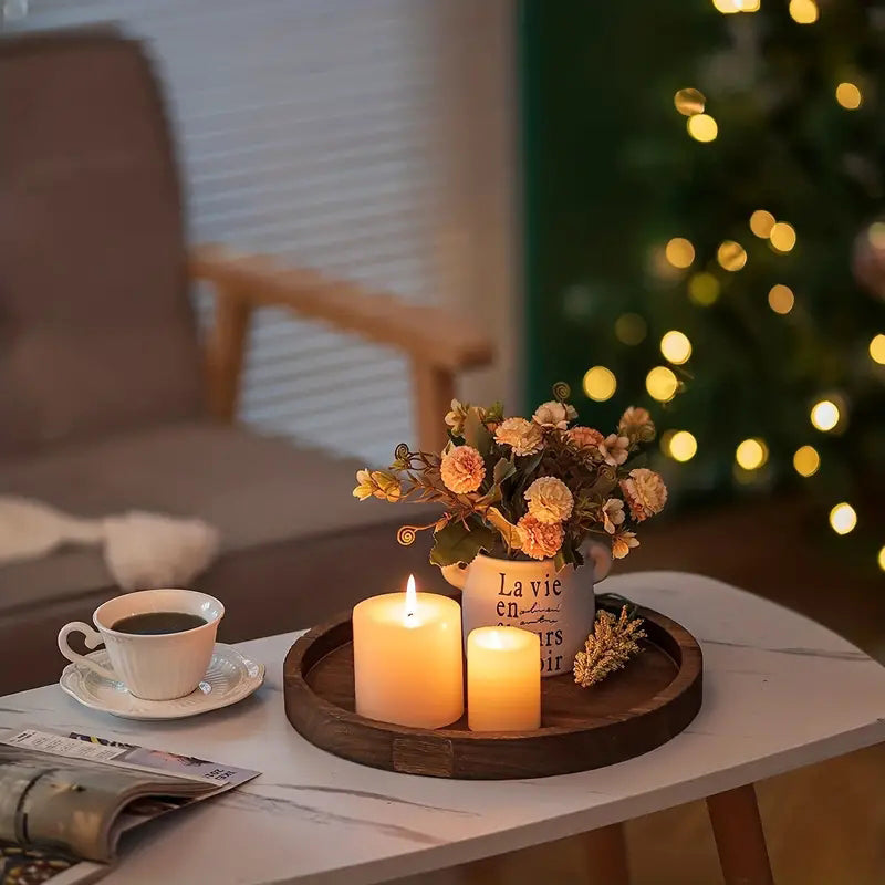Rustic Wooden Tray Home Decor
