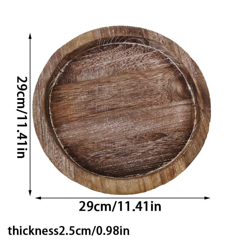 Rustic Wooden Tray Home Decor