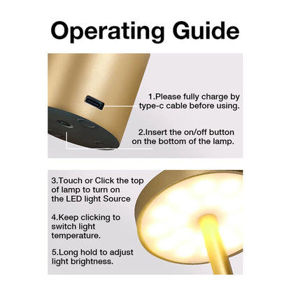 Wireless Charging LED Touch Lamp