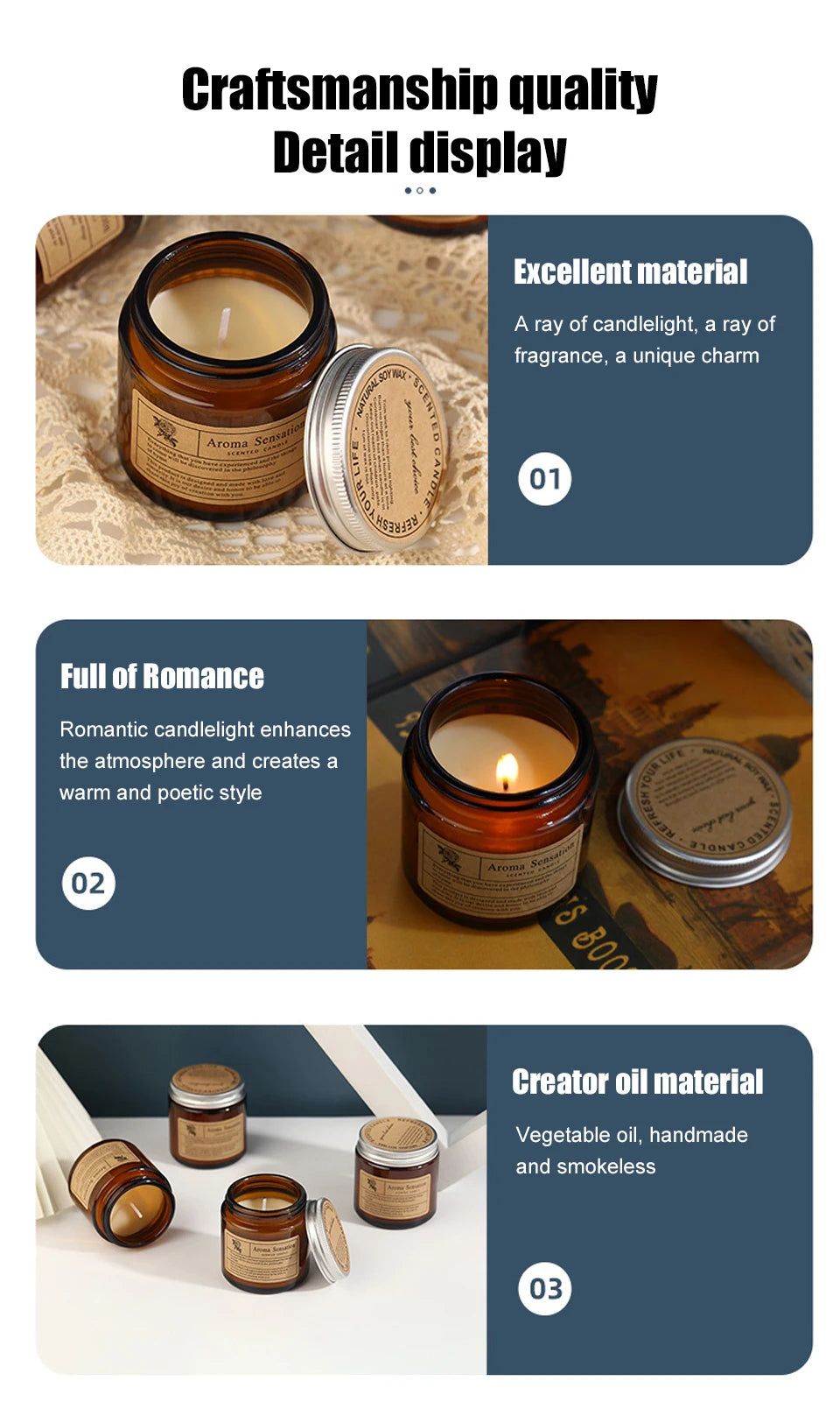 Smokeless Aromatic Scented Candle