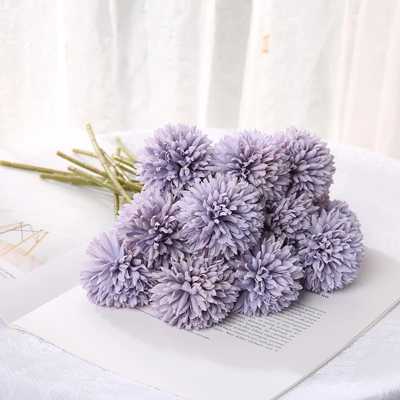 3/5 Pcs Artificial Hydrangea Flower Bouquets – Home, Bedroom & Wedding Decor