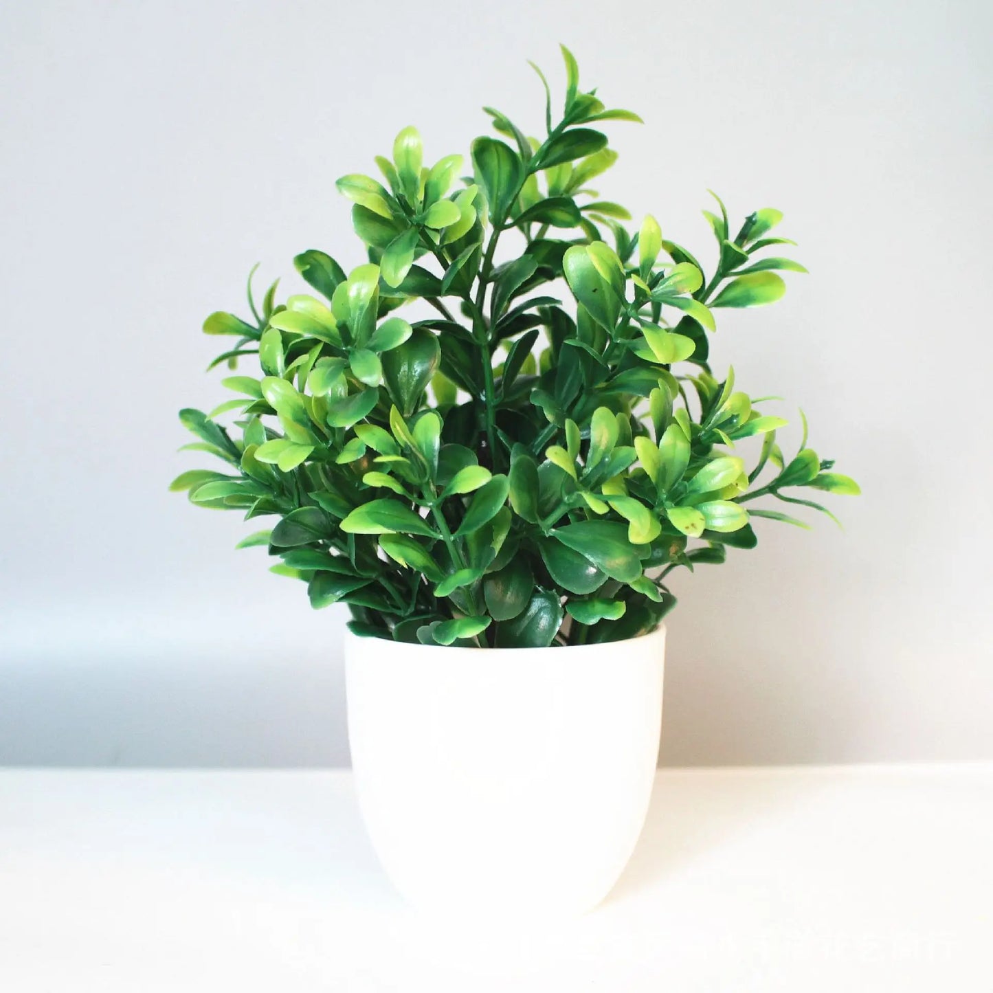 Artificial Plant Bonsai – Plastic Fake Green Potted Plants for Home Decoration