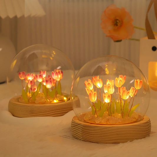 LED Tulip Glow Night Lamp