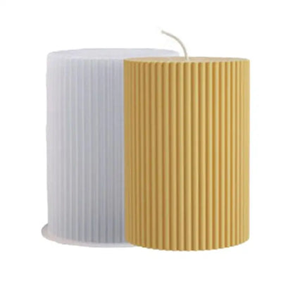 Stripe Cylindrical Candle Mold