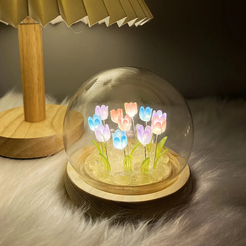 LED Tulip Glow Night Lamp