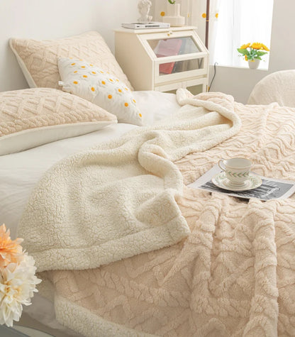 Spring Summer Soft Warm Quilt Blankets Double Bed