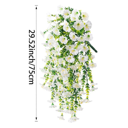 UV-Resistant Artificial Hanging Flowers & Plants – For Home Decor