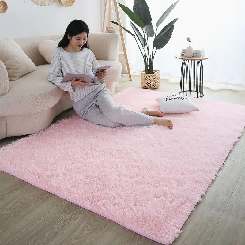 Kids’ Rainbow Carpet for Girls – Large, Soft, and Colorful Rug for Living Room or Bedroom. Perfect as a bedside or children’s room floor mat, featuring a cute and cozy design