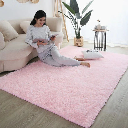 Kids’ Rainbow Carpet for Girls – Large, Soft, and Colorful Rug for Living Room or Bedroom. Perfect as a bedside or children’s room floor mat, featuring a cute and cozy design