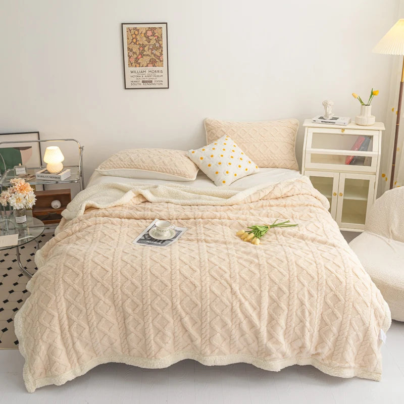 Spring Summer Soft Warm Quilt Blankets Double Bed