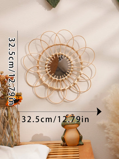 Hand Knitting Decorative Wall Mirror