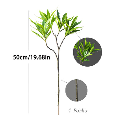 50–133cm Large Artificial Palm Tree – Tropical Faux Bamboo & Agave Plant for Home & Garden Décor