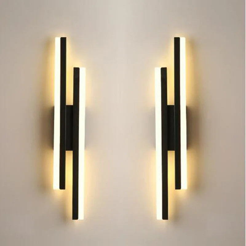 Modern LED Wall Lamp – Copper Pipe Accent with Acrylic Lampshade for Indoor Lighting