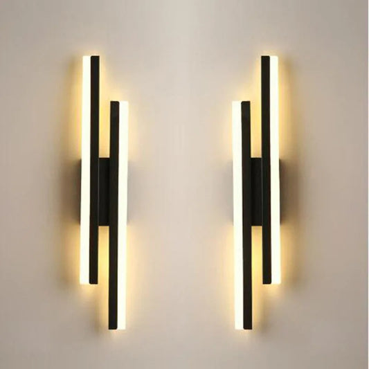 Modern LED Wall Lamp – Copper Pipe Accent with Acrylic Lampshade for Indoor Lighting