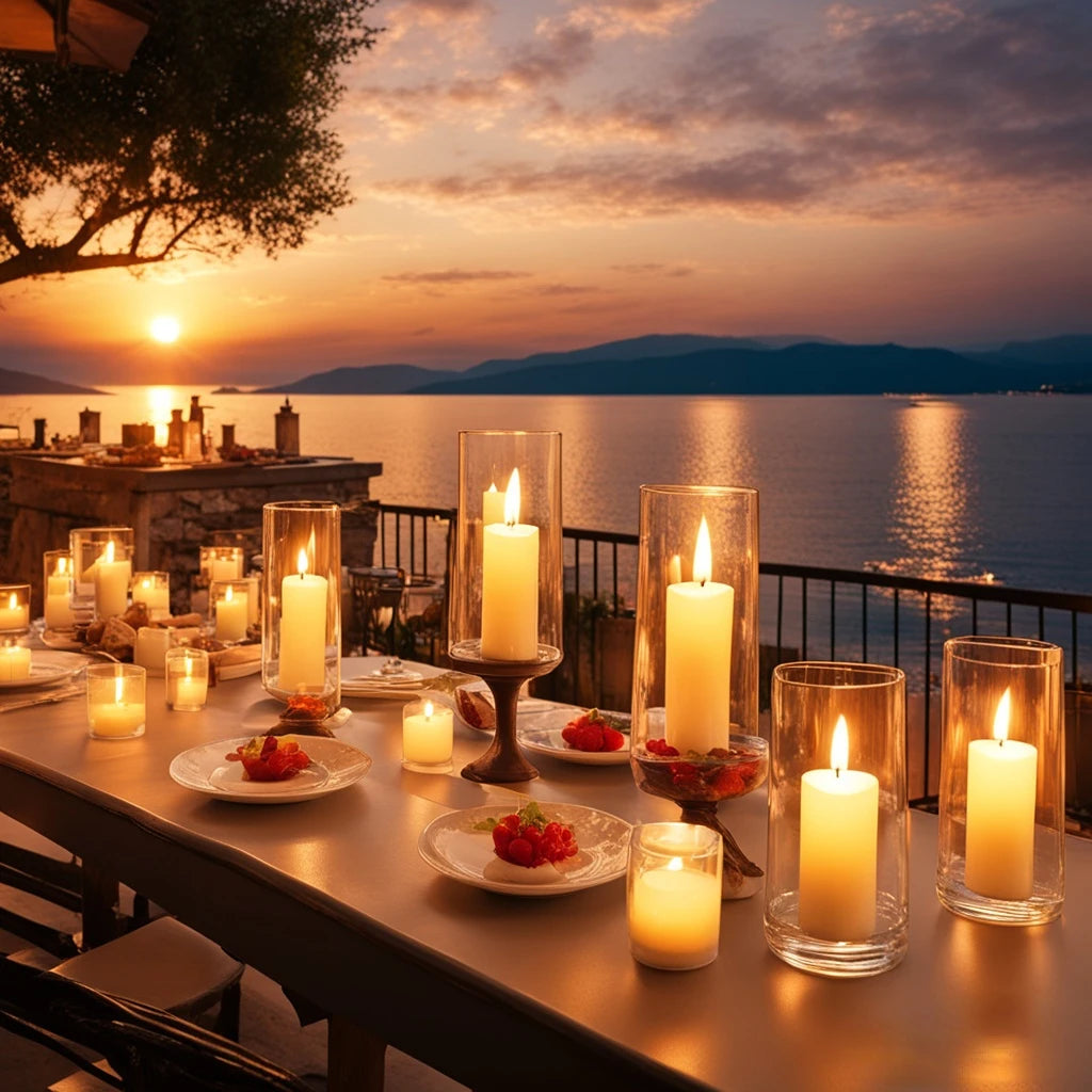 LED Flameless Flickering Candles (6–120PCS) – Battery Operated Fake Pillar Candles for Wedding, Birthday Party, Event & Home Decor