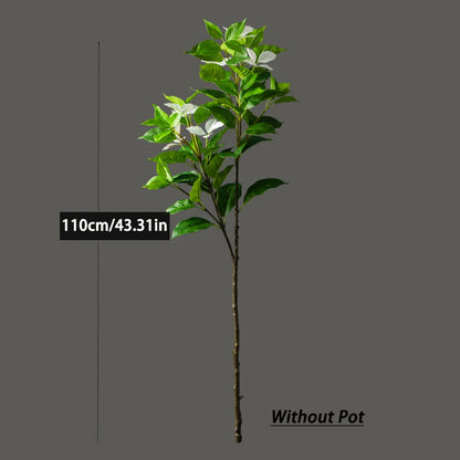 82–144cm Large Artificial Ficus Tree – Tall Faux Magnolia & Banyan Plant for Home & Garden Décor