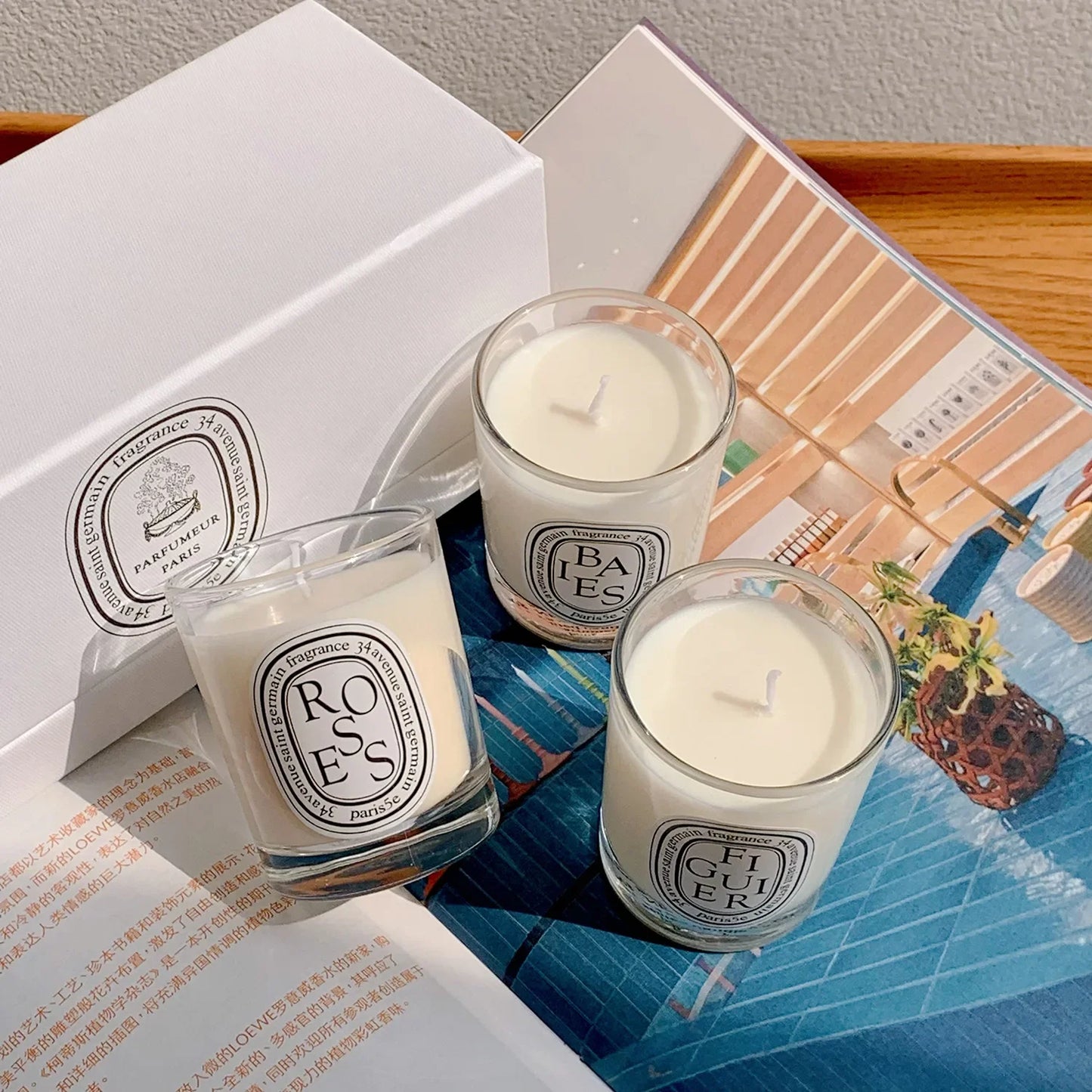 Natural Plant-Based Aromatherapy Candle – French Fragrance, Fresh Elegant Scent, Long-Lasting Home Aroma Gift