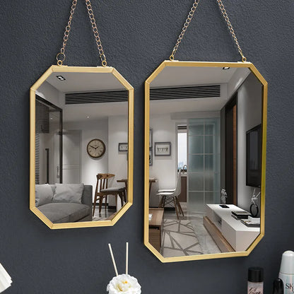 Nordic Style Art Rectangular Wall Mirror