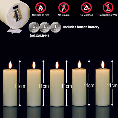 LED Flameless Flickering Candles (6–120PCS) – Battery Operated Fake Pillar Candles for Wedding, Birthday Party, Event & Home Decor