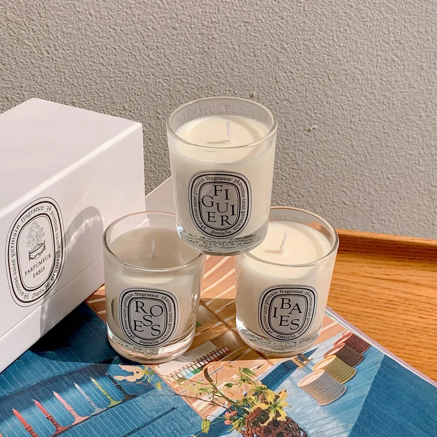 Natural Plant-Based Aromatherapy Candle – French Fragrance, Fresh Elegant Scent, Long-Lasting Home Aroma Gift