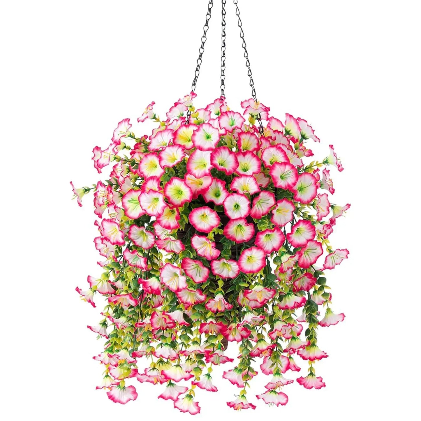UV-Resistant Artificial Hanging Flowers & Plants – For Home Decor