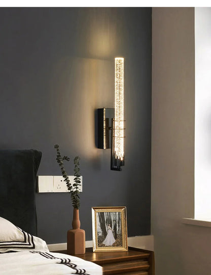 Modern Bubble Crystal Wall Lamp – Indoor Wall Sconce for Living Room & Bedroom