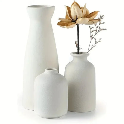 Modern Plastic Vases Set of 3