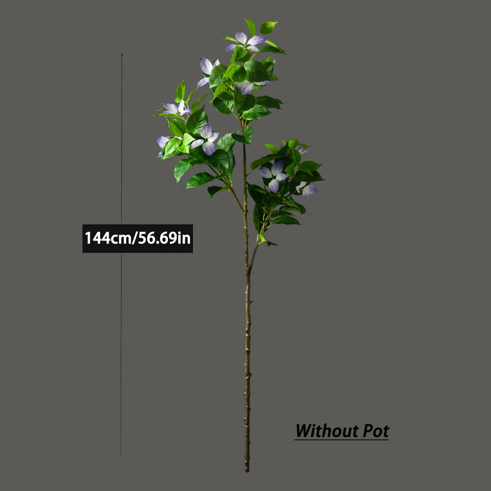 82–144cm Large Artificial Ficus Tree – Tall Faux Magnolia & Banyan Plant for Home & Garden Décor