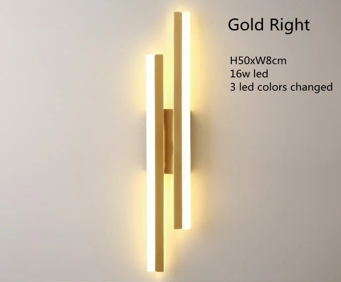 Modern LED Wall Lamp – Copper Pipe Accent with Acrylic Lampshade for Indoor Lighting