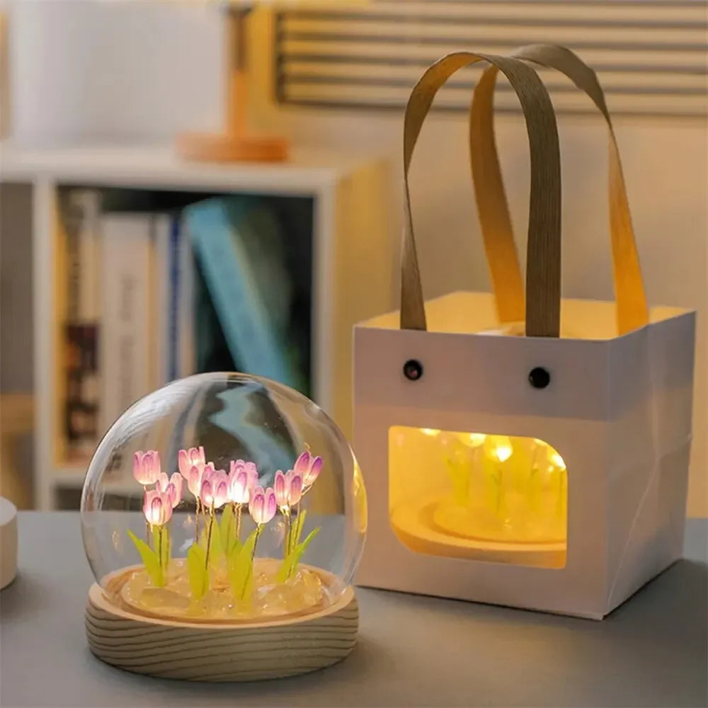 LED Tulip Glow Night Lamp