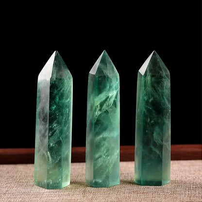 Natural Stone Crystal Point Wand for Witchcraft – Rose Quartz & Amethyst Healing Crystals, Reiki Stones, Mineral Home Décor and Craft Room Decoration