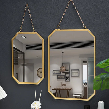 Nordic Style Art Rectangular Wall Mirror