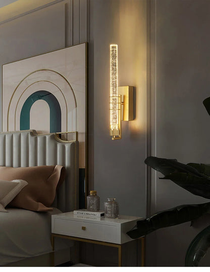 Modern Bubble Crystal Wall Lamp – Indoor Wall Sconce for Living Room & Bedroom