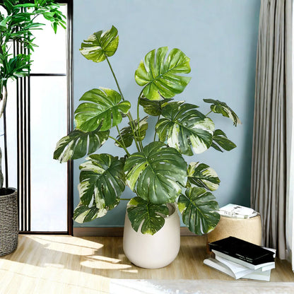 65/100cm Faux Leaf Plant in Pot Liner