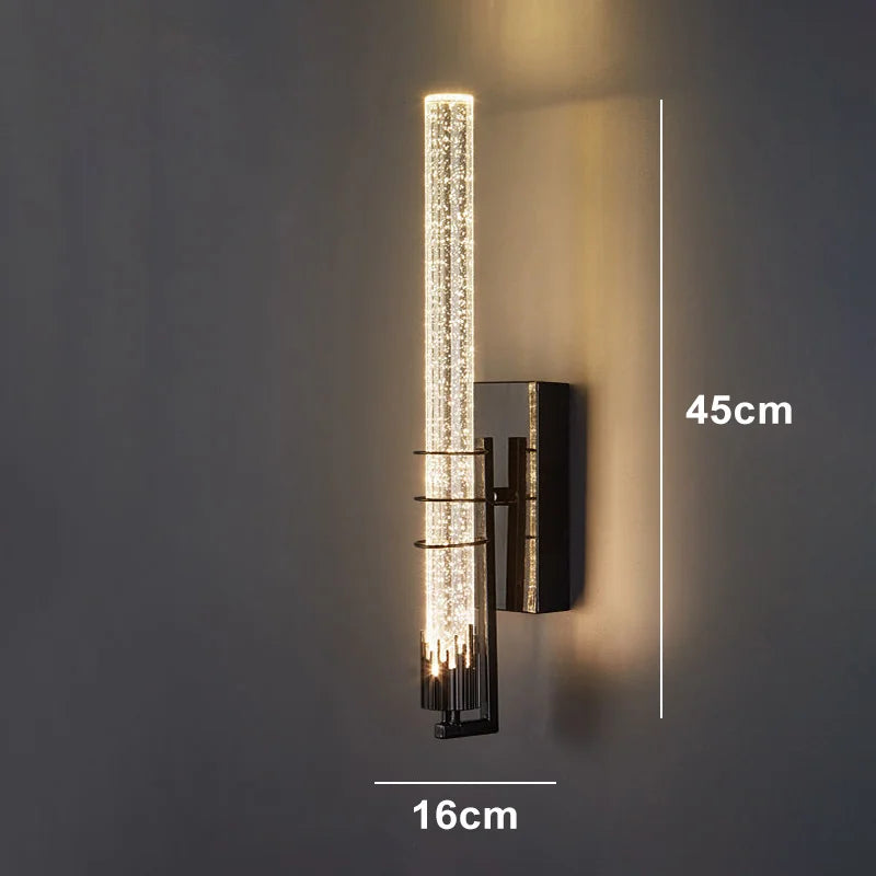 Modern Bubble Crystal Wall Lamp – Indoor Wall Sconce for Living Room & Bedroom